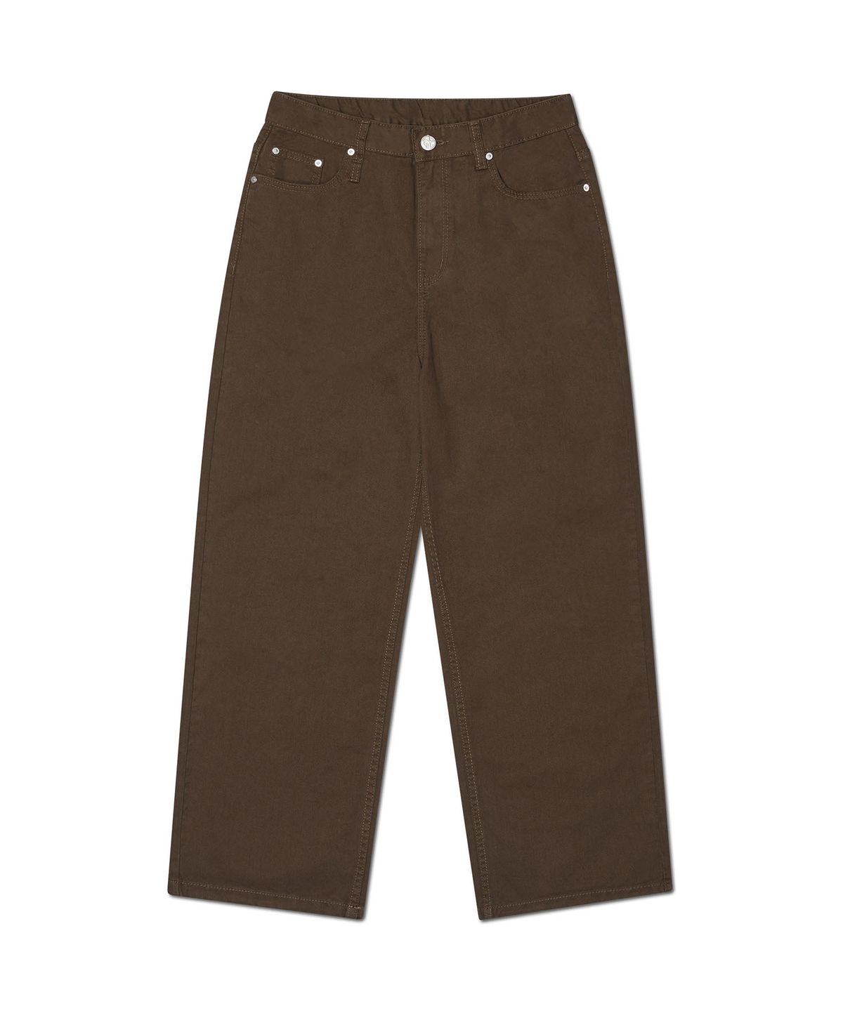 노매뉴얼(NOMANUAL) ROOMY LOOSE COTTON PANTS - BROWN