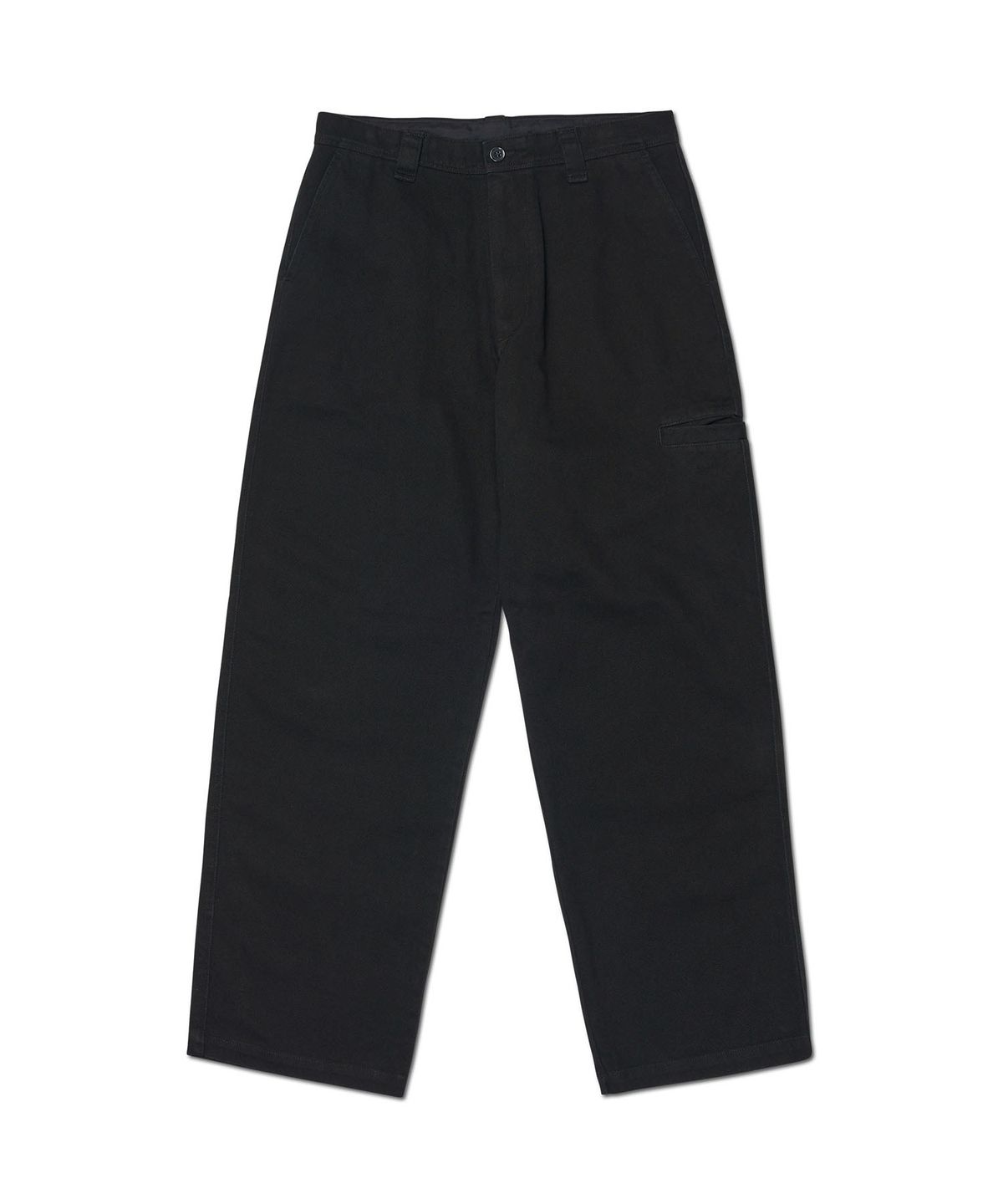 노매뉴얼(NOMANUAL) HEAVY COTTON WORK PANTS - BLACK