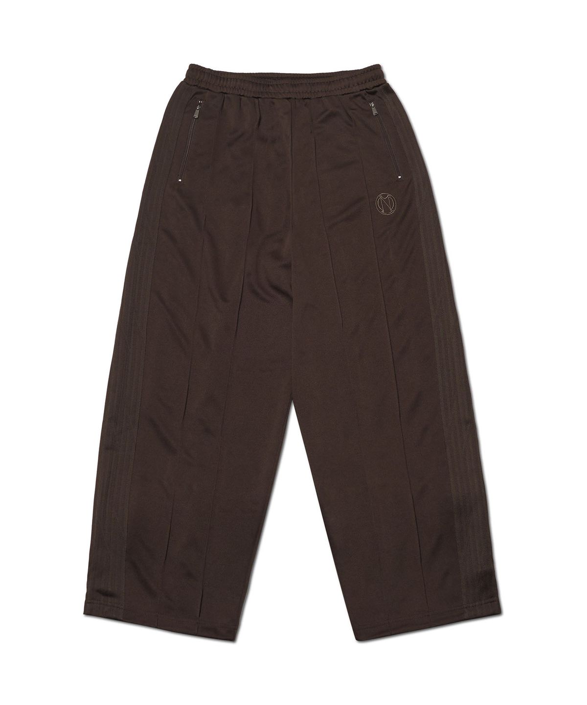 노매뉴얼(NOMANUAL) NM WIDE TRACK PANTS - BROWN