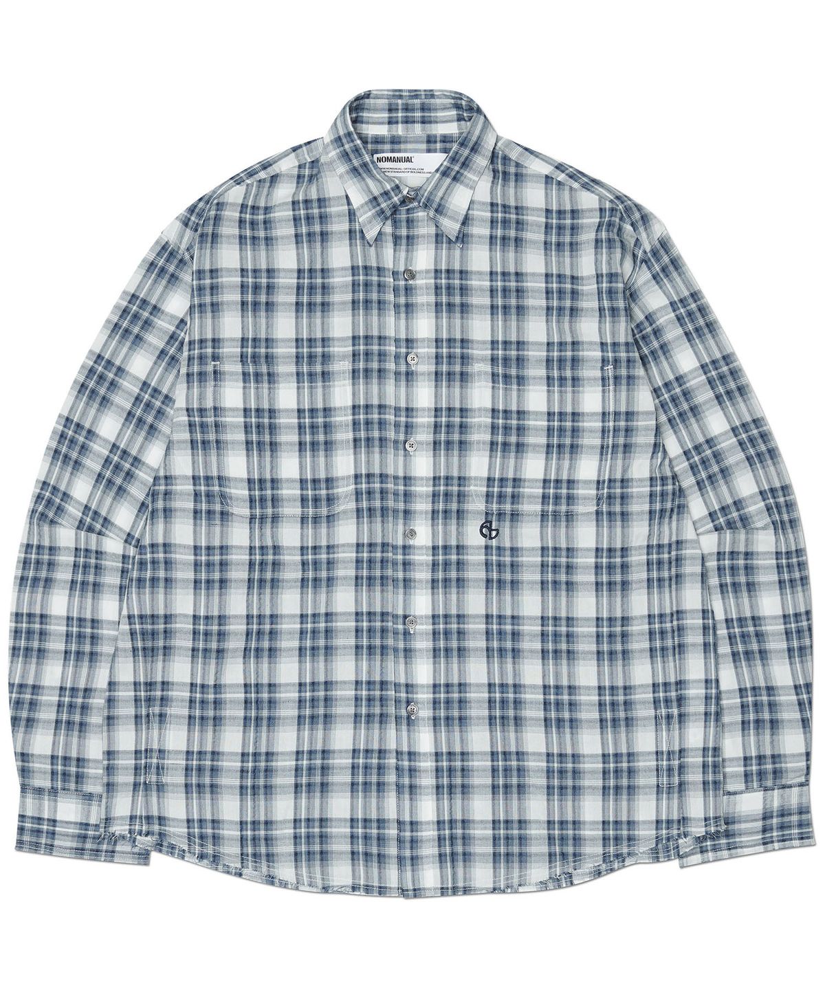 노매뉴얼(NOMANUAL) NEO CHECK SHIRT - BLUE
