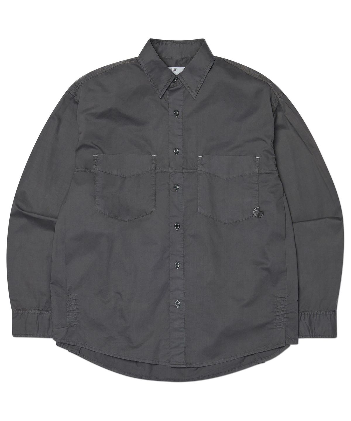 노매뉴얼(NOMANUAL) OVERDYED SHIRT - WASHED BLACK