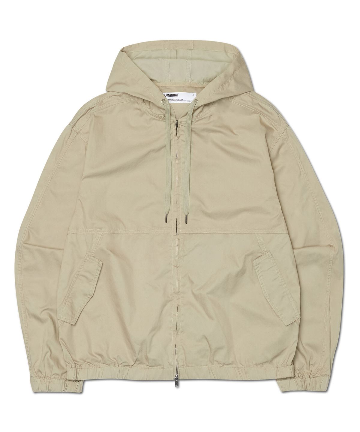 노매뉴얼(NOMANUAL) W.C HOODED JACKET - BEIGE
