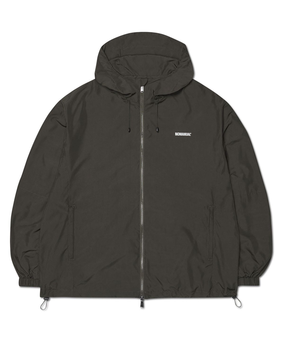 노매뉴얼(NOMANUAL) PENON WINDLOCK JACKET - CHARCOAL