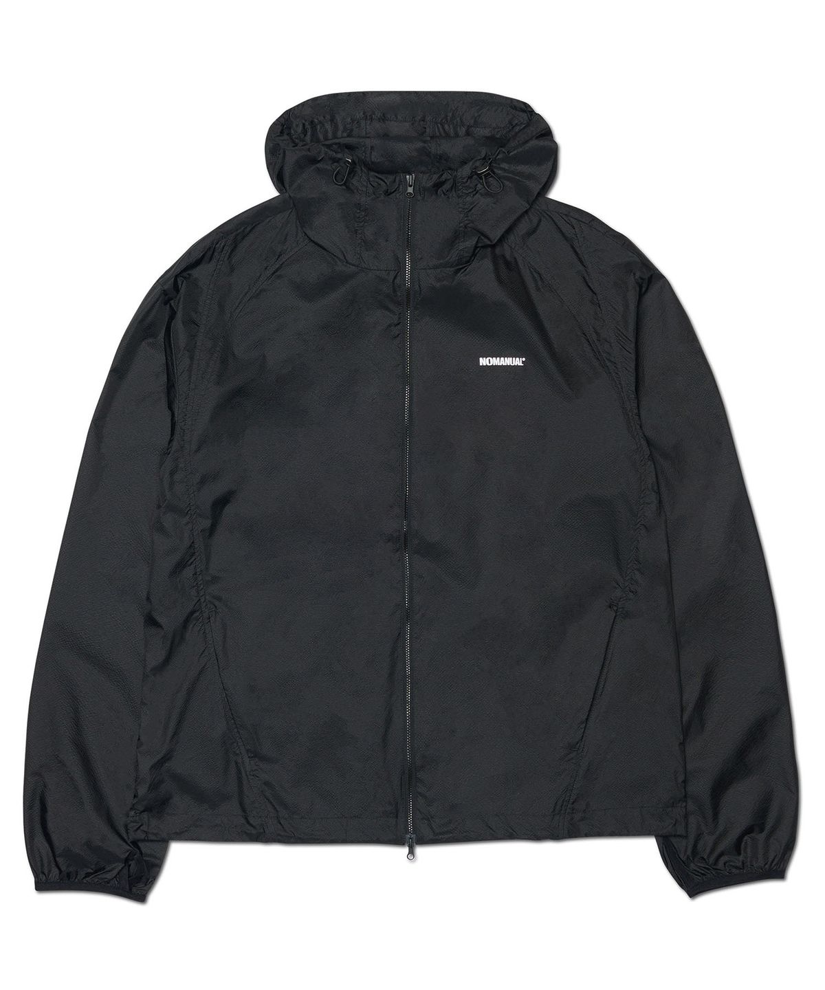 노매뉴얼(NOMANUAL) DUNE LIGHT NYLON JACKET - BLACK