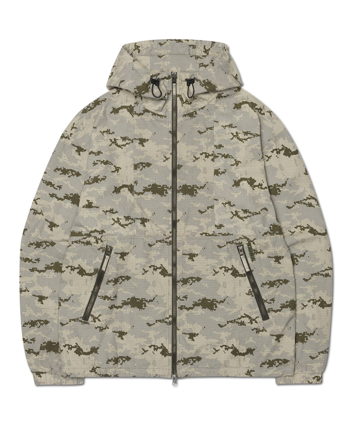 노매뉴얼(NOMANUAL) WASHED HOODED JACKET - DIGITAL CAMO
