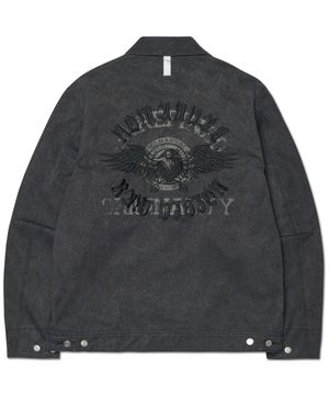 E.S WASHED WORK JACKET - WASHED BLACK