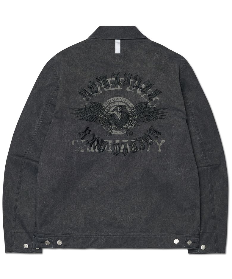 E.S WASHED WORK JACKET - WASHED BLACK