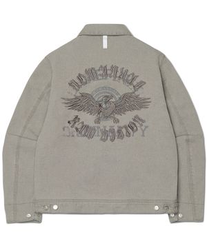 E.S WASHED WORK JACKET - WASHED GRAY