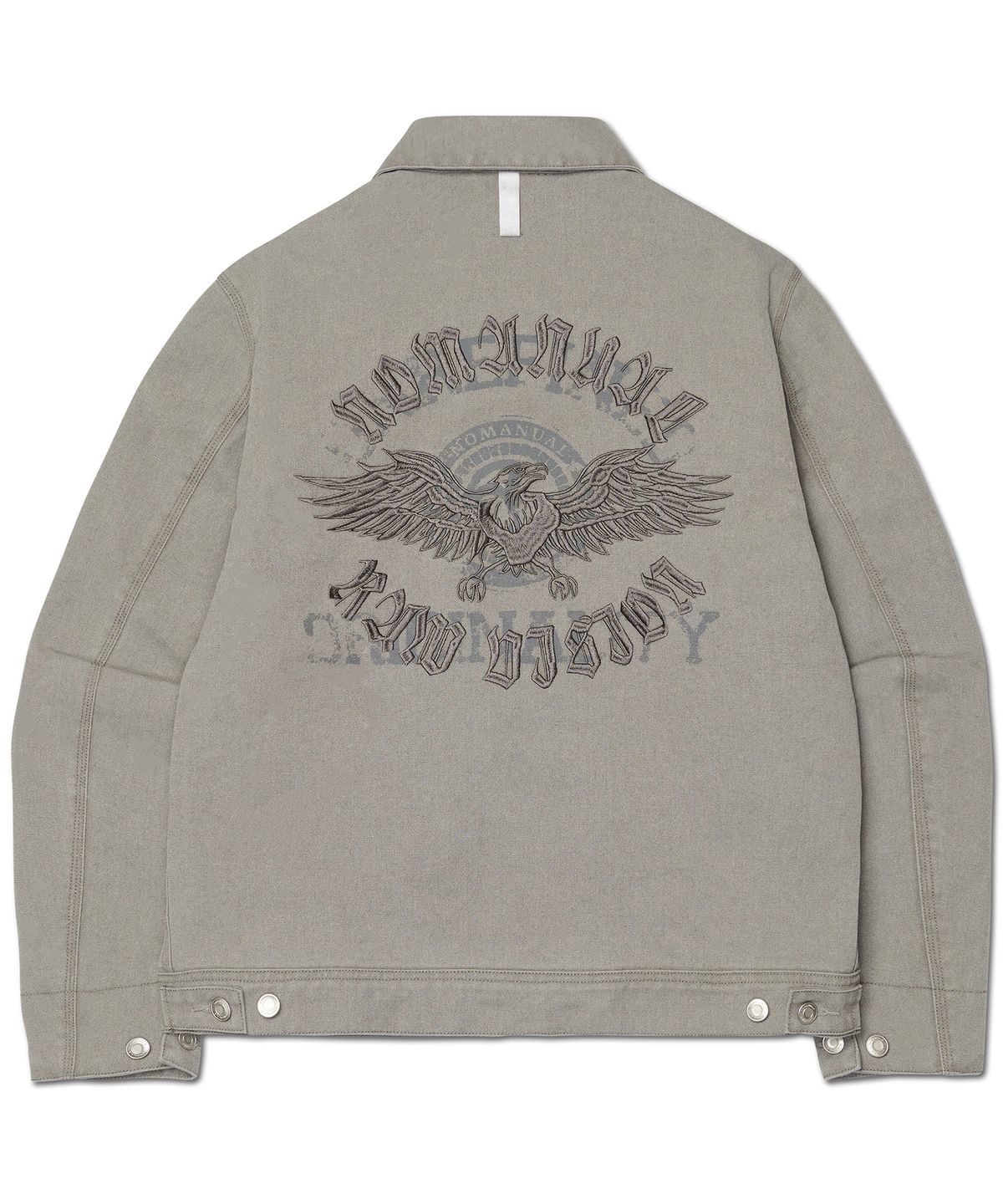 노매뉴얼(NOMANUAL) E.S WASHED WORK JACKET - WASHED GRAY