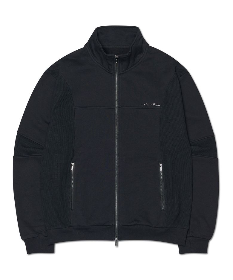 NM WAFFLE BLENDED JERSEY - BLACK