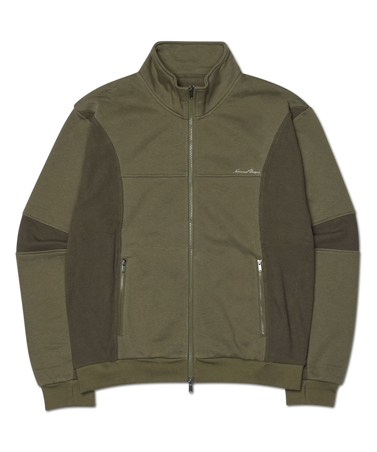 노매뉴얼(NOMANUAL) NM WAFFLE BLENDED JERSEY - KHAKI