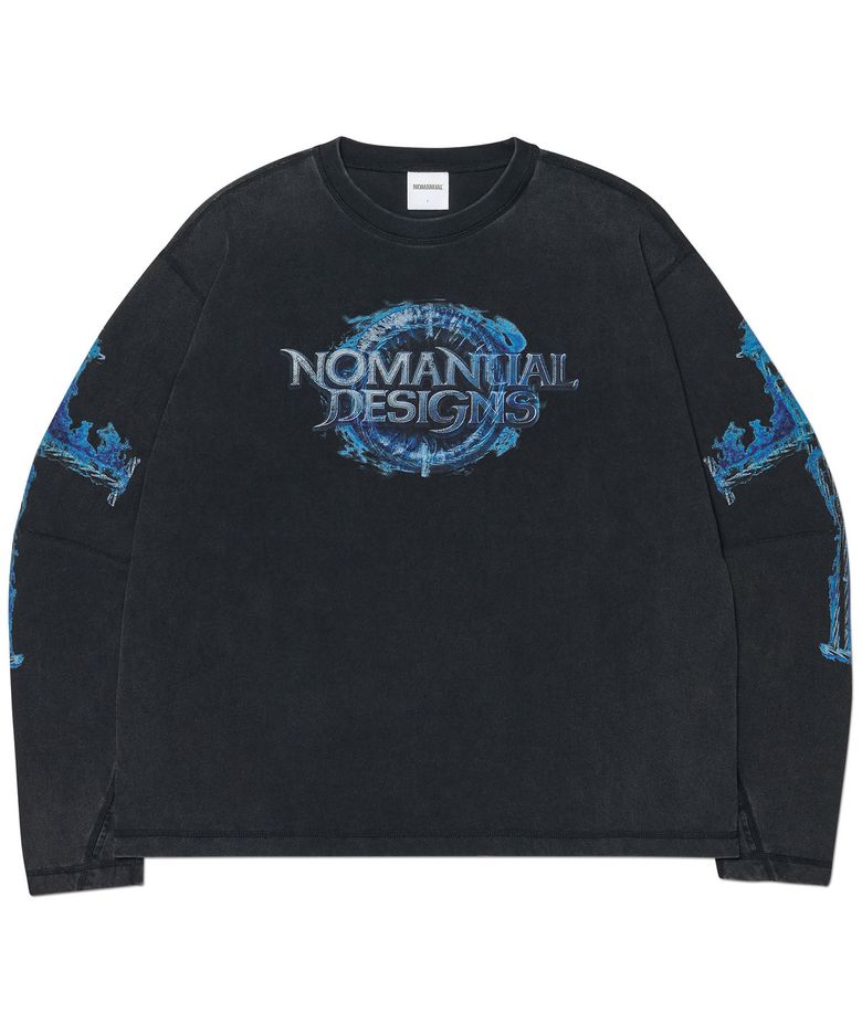 ARC CORE LONG SLEEVE TEE - WASHED BLACK