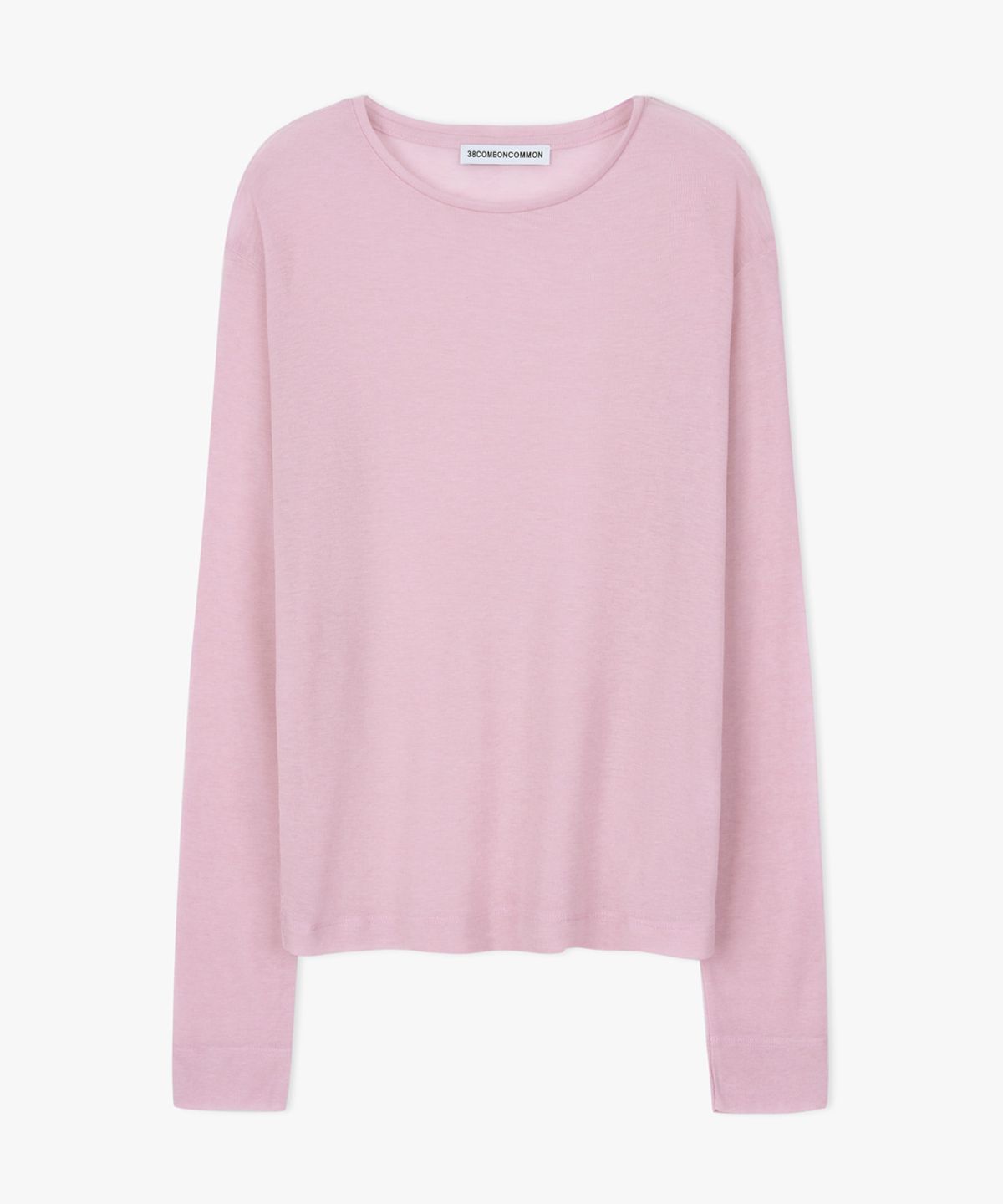 38컴온커먼(38COMEONCOMMON) Sheer Touch Long Sleeve (Light Pink)