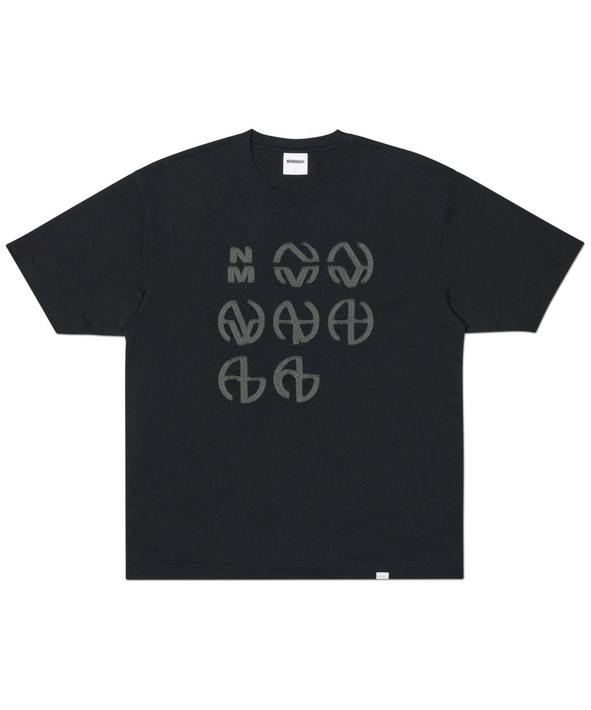 노매뉴얼(NOMANUAL) NM GENESIS T-SHIRT - BLACK