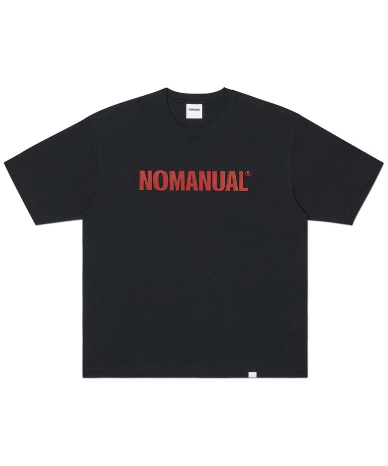 NM TEXT LOGO T-SHIRT - BLACK