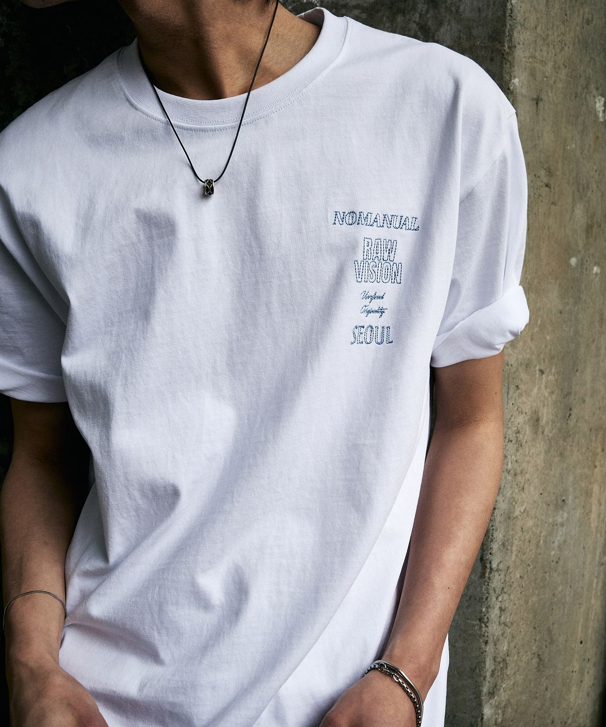 노매뉴얼(NOMANUAL) N.I T-SHIRT - WHITE
