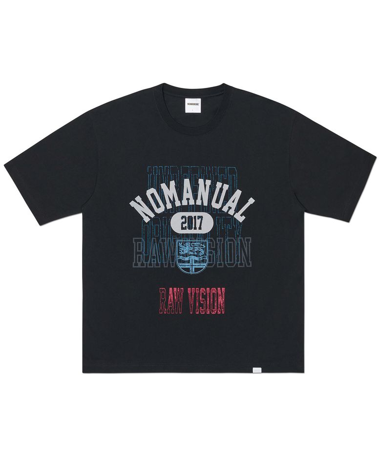 G.P PRINTED T-SHIRT - BLACK