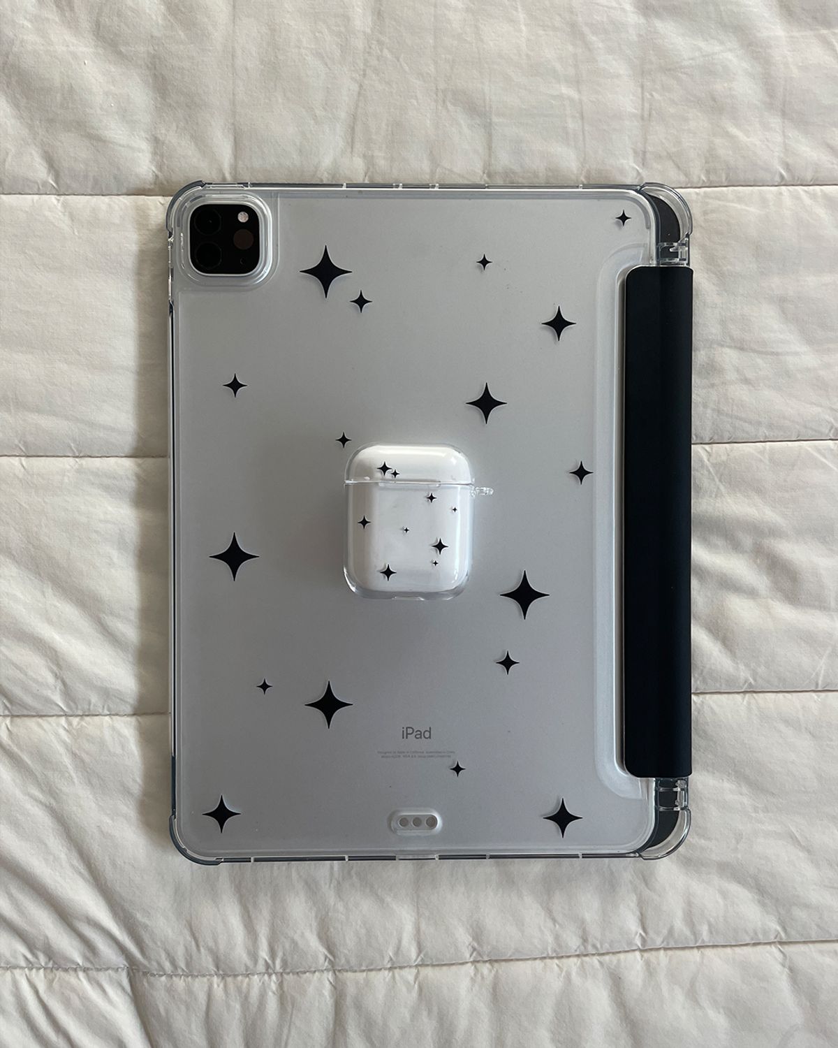 듀이(DEWY) black twinkling ipad case 블랙 트윙클 아이패드 케이스
