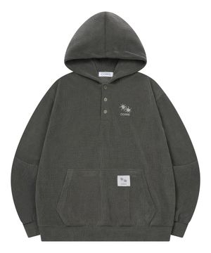 로울 버튼 후드 티 남녀공용 (2컬러)