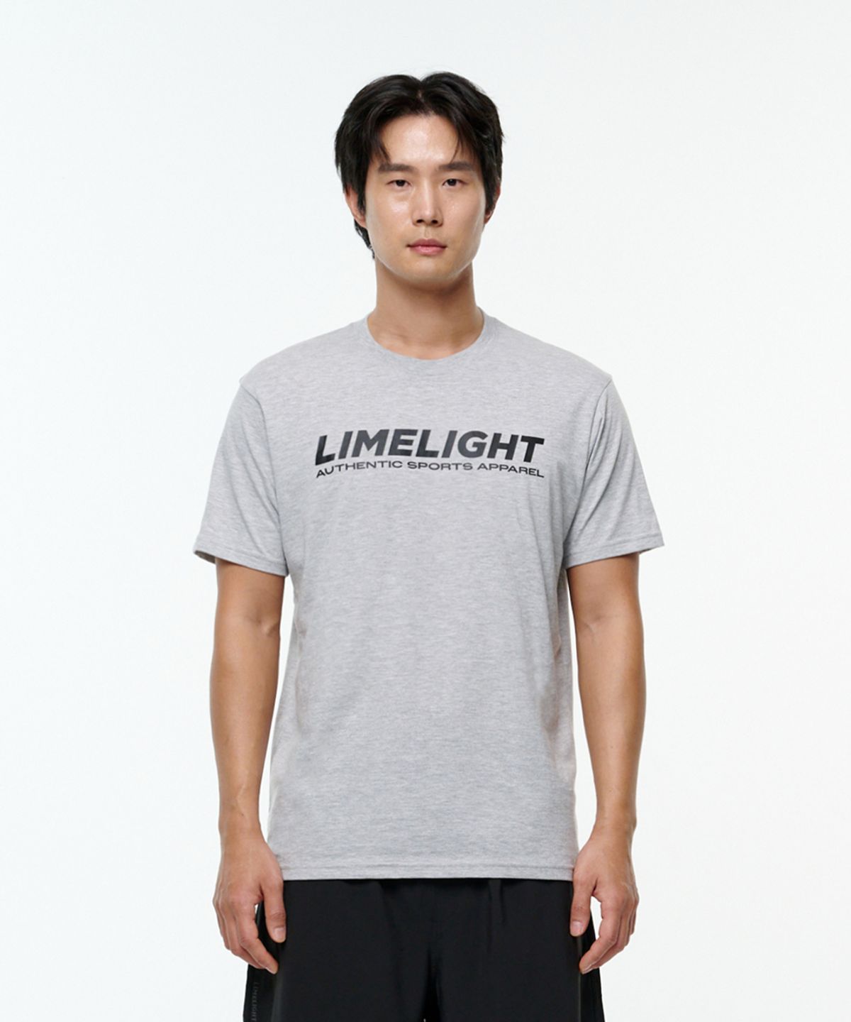 라임라잇 어패럴(LIMELIGHT APPAREL) 라임라잇 티셔츠 (그레이 멜란지/블랙)