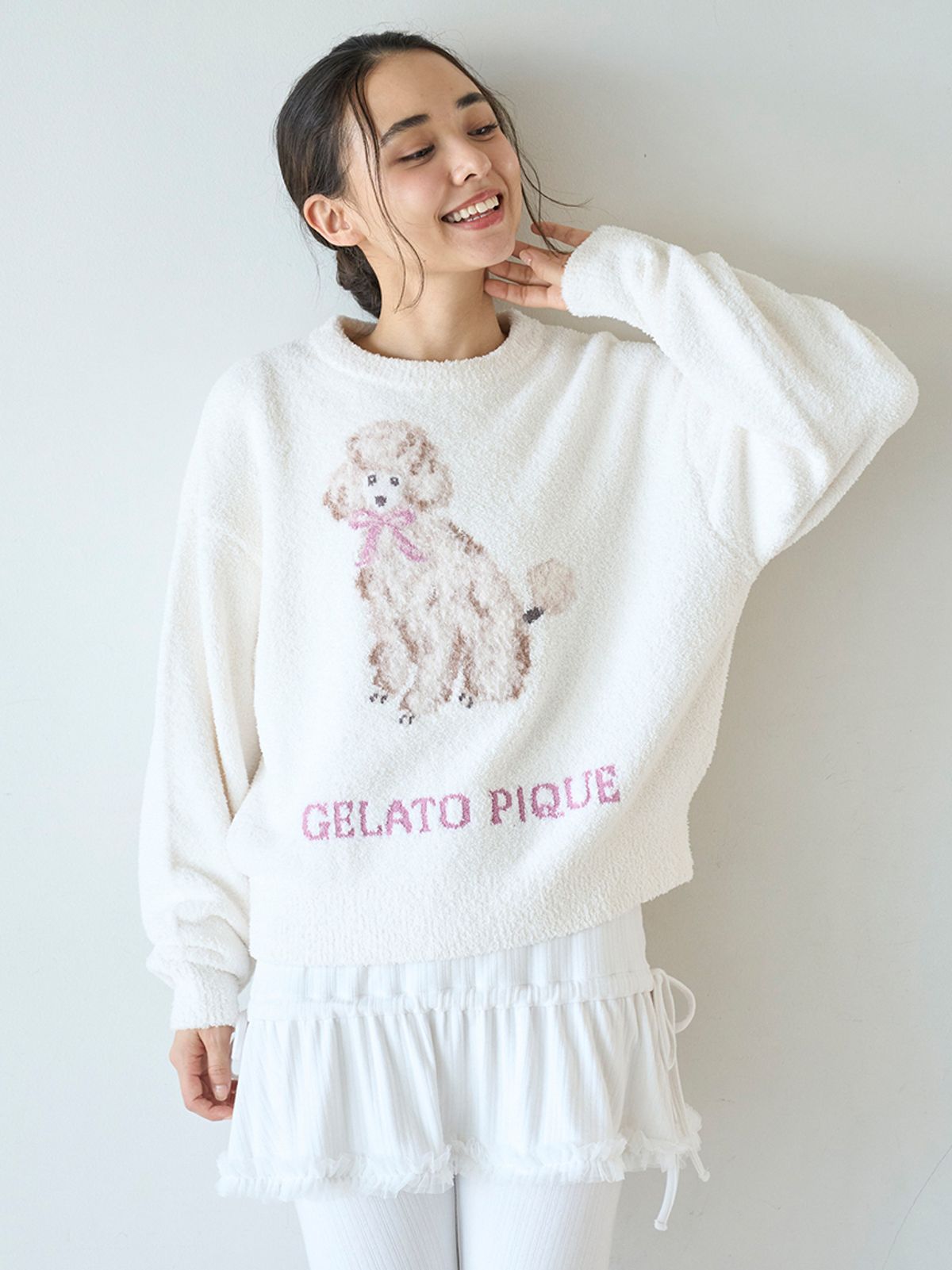 젤라또 피케(GELATO PIQUE) 푸들 자카드 풀오버 PWNT255084
