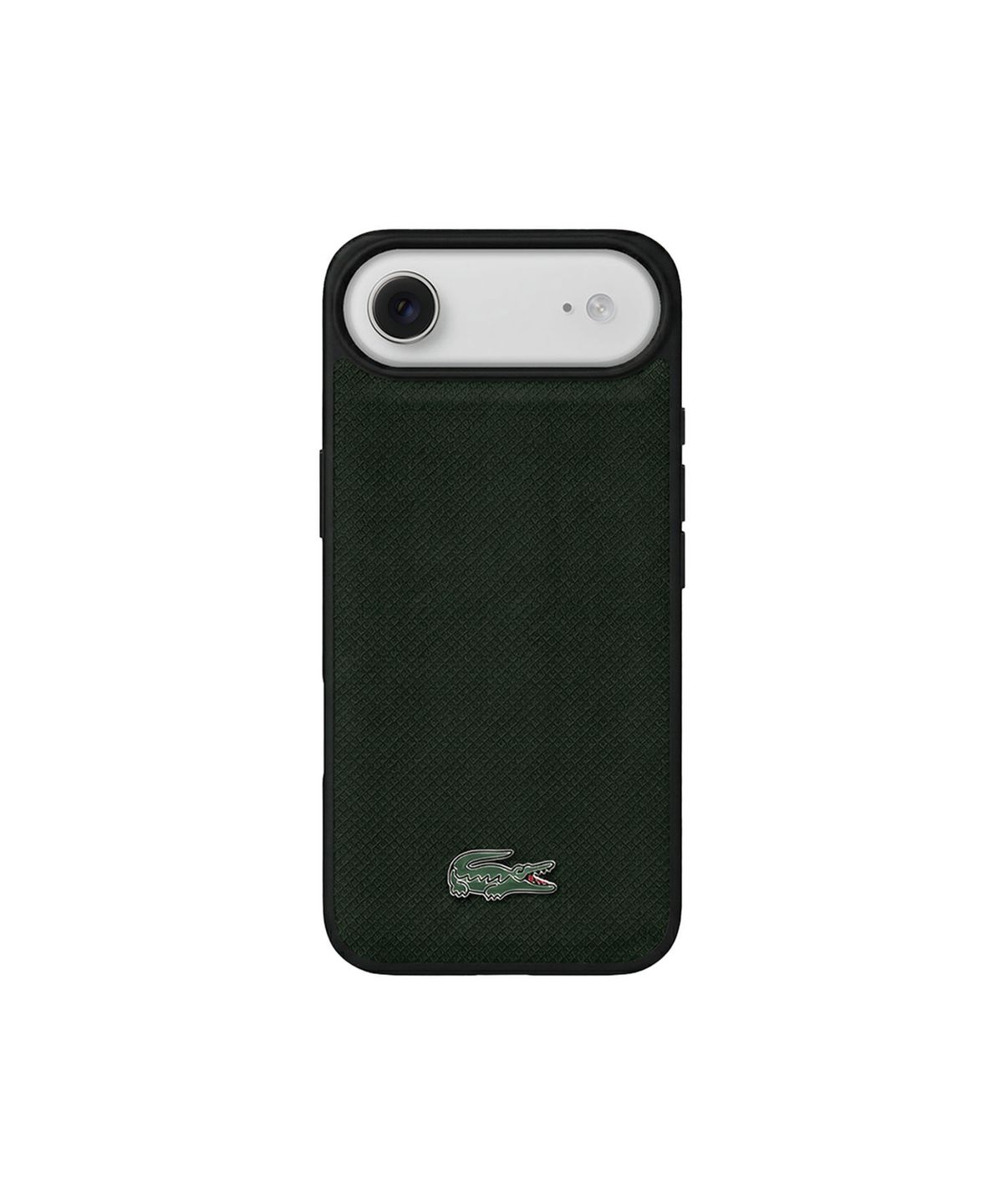 라코스테 케이스(LACOSTE CASE) 하드 아이코닉 페티피케 PU 래커 로고 맥세이프 케이스 그린 아이폰 17 에어