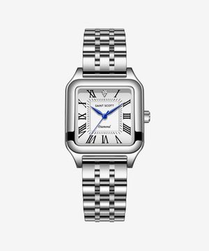 프리부르 남성 다이아몬드 메탈 워치 - 실버 / ST7120D-SSS