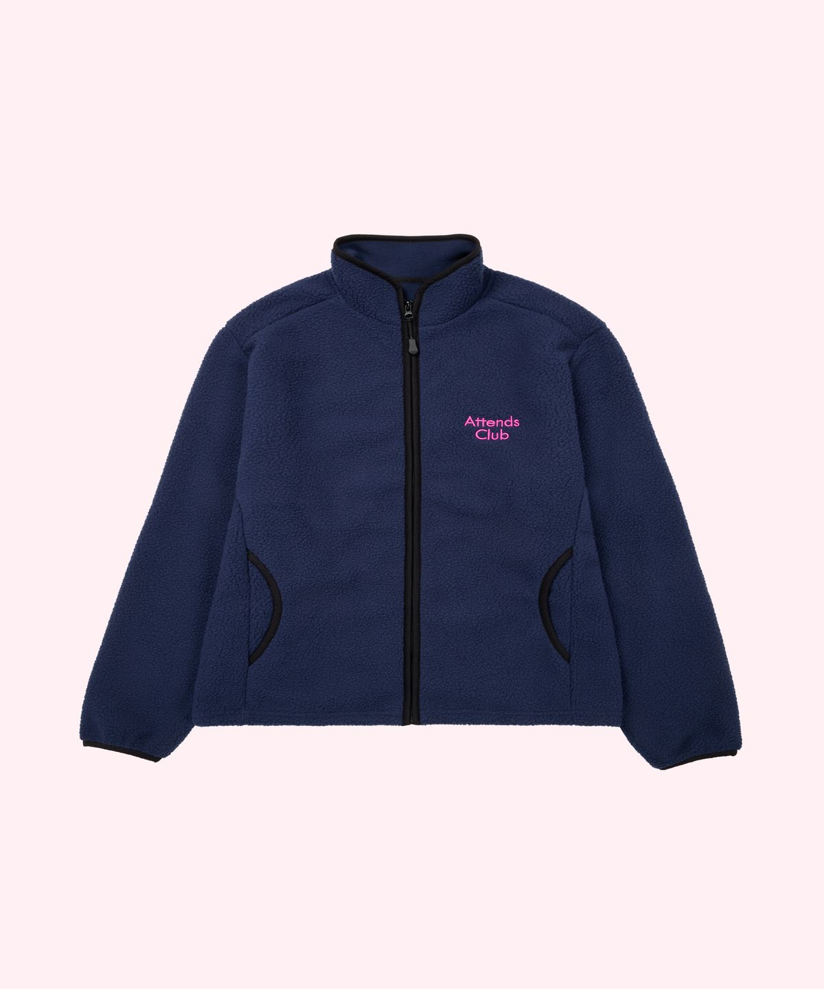 어텐즈(ATTENDS) Attends fleece jacket (Navy)