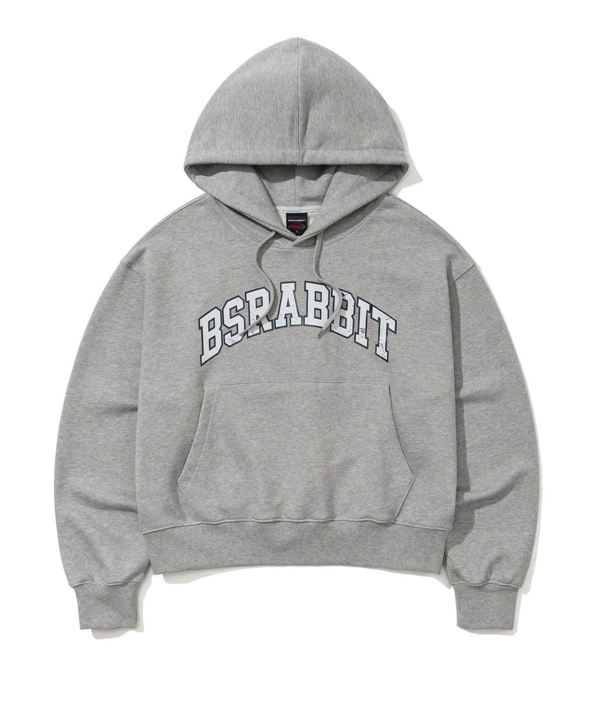 비에스래빗(BSRABBIT) 스탠다드 로고 후디 그레이