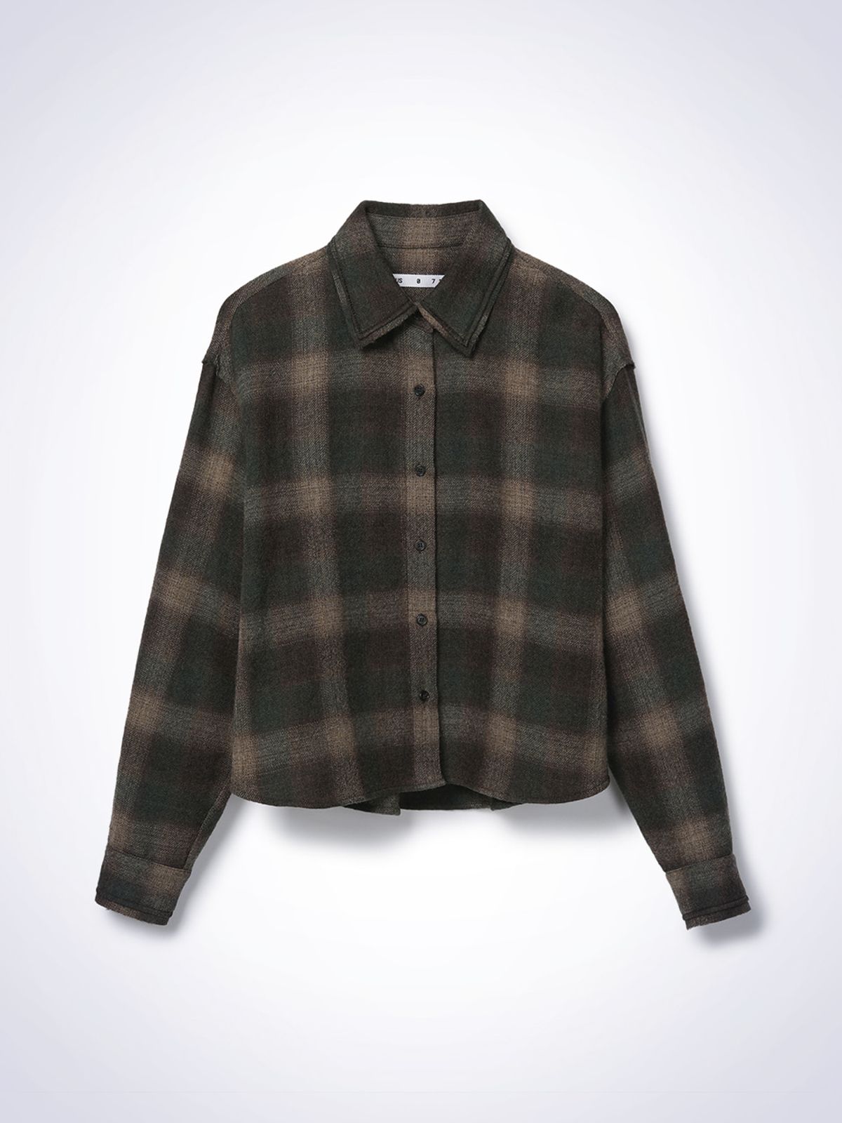 하우스공칠이씨(HAUS072C) WOOL CHECK SHIRT BROWN PT