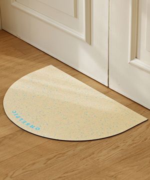 오브제 반원형 규조토 발매트(60x40)_버터