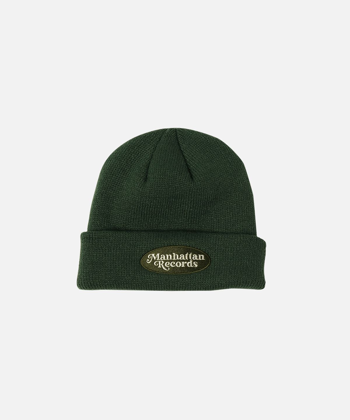 맨하탄레코즈(MANHATTAN RECORDS) MR Oval Logo Beanie - Green