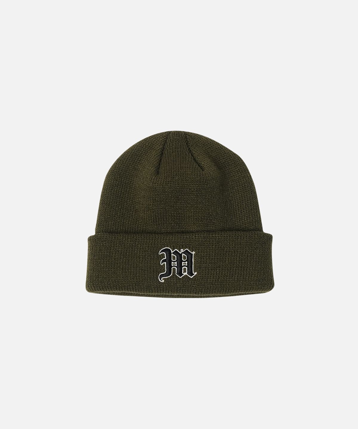 맨하탄레코즈(MANHATTAN RECORDS) MR OE Logo Beanie - Olive