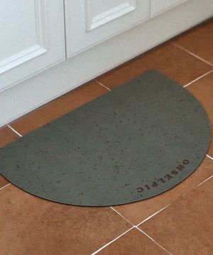 오브제 반원형 규조토 발매트(60x40)_그리너리