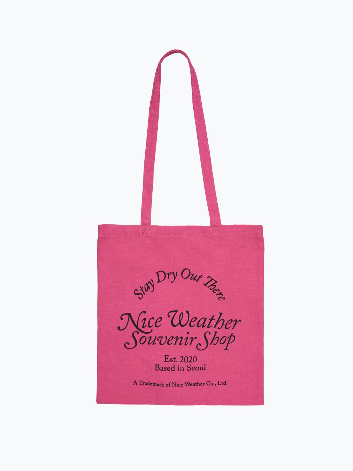 나이스웨더(NICEWEATHER) NW NWSS 토트백 (핑크)