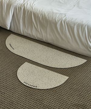 오브제 반원형 규조토 발매트 M+L 2종세트 4color