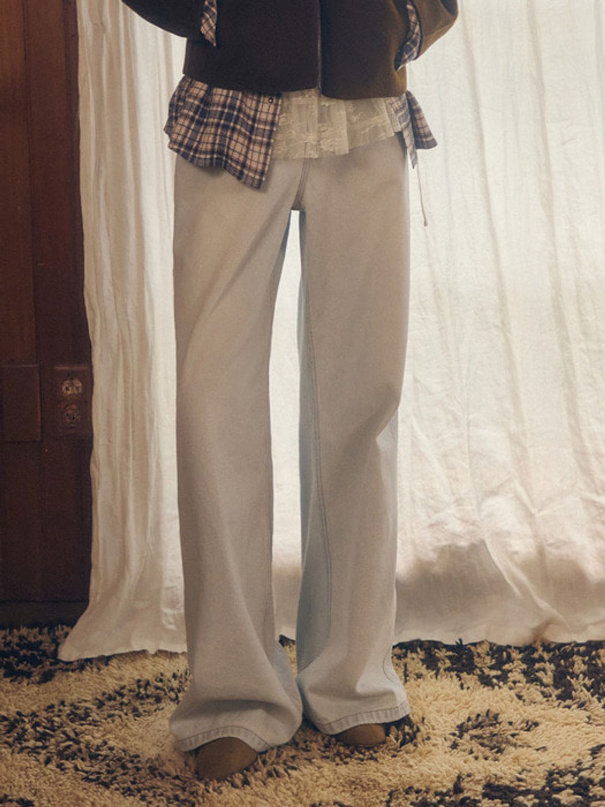 뮈뮈에르(MUEMUER) Wide Denim Pants MU2599DN904M