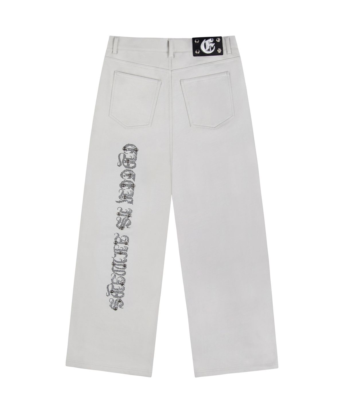 이와이이알(EYEER) Stud&Hotfix Detail Sweatpants - Gray