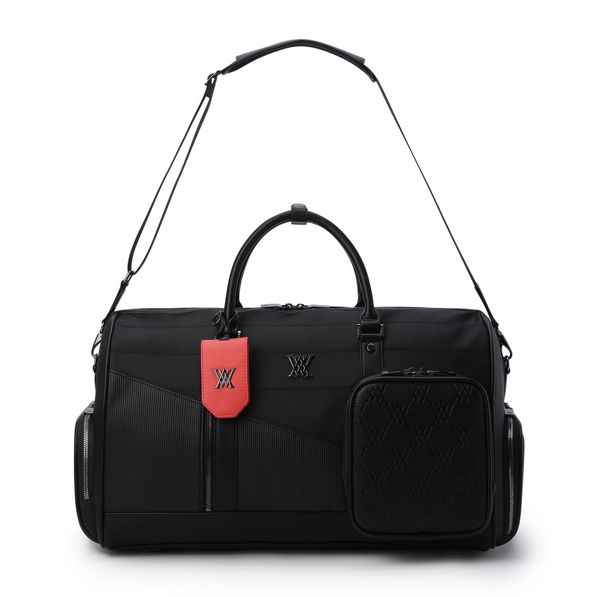 어뉴골프(ANEW GOLF) UNI FABRIC MIX BOSTON BAG_BK