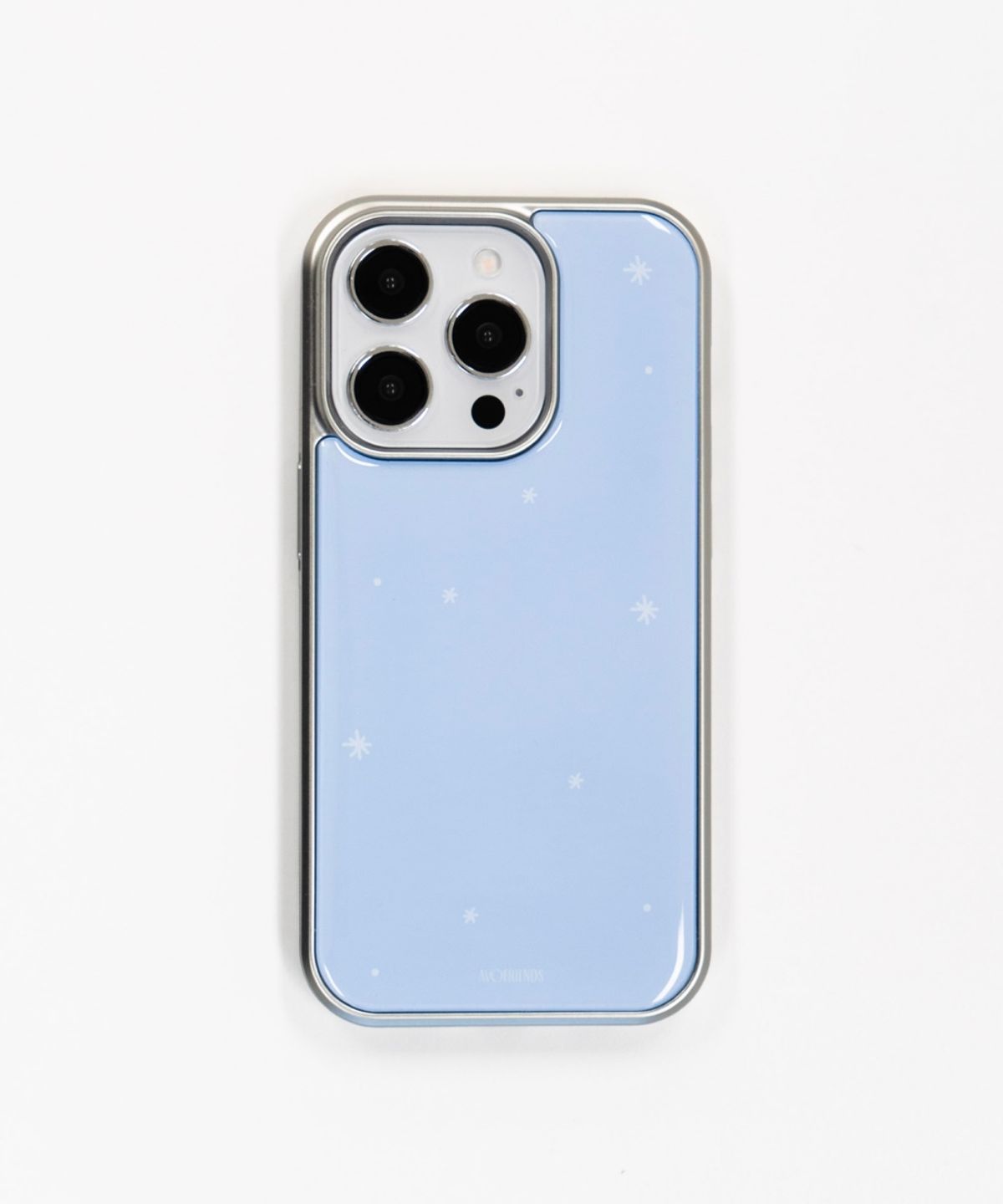 아보프렌즈(AVO FRIENDS) 스카이블루 스노우 에폭시 실버 범퍼 / 맥세이프 폰케이스