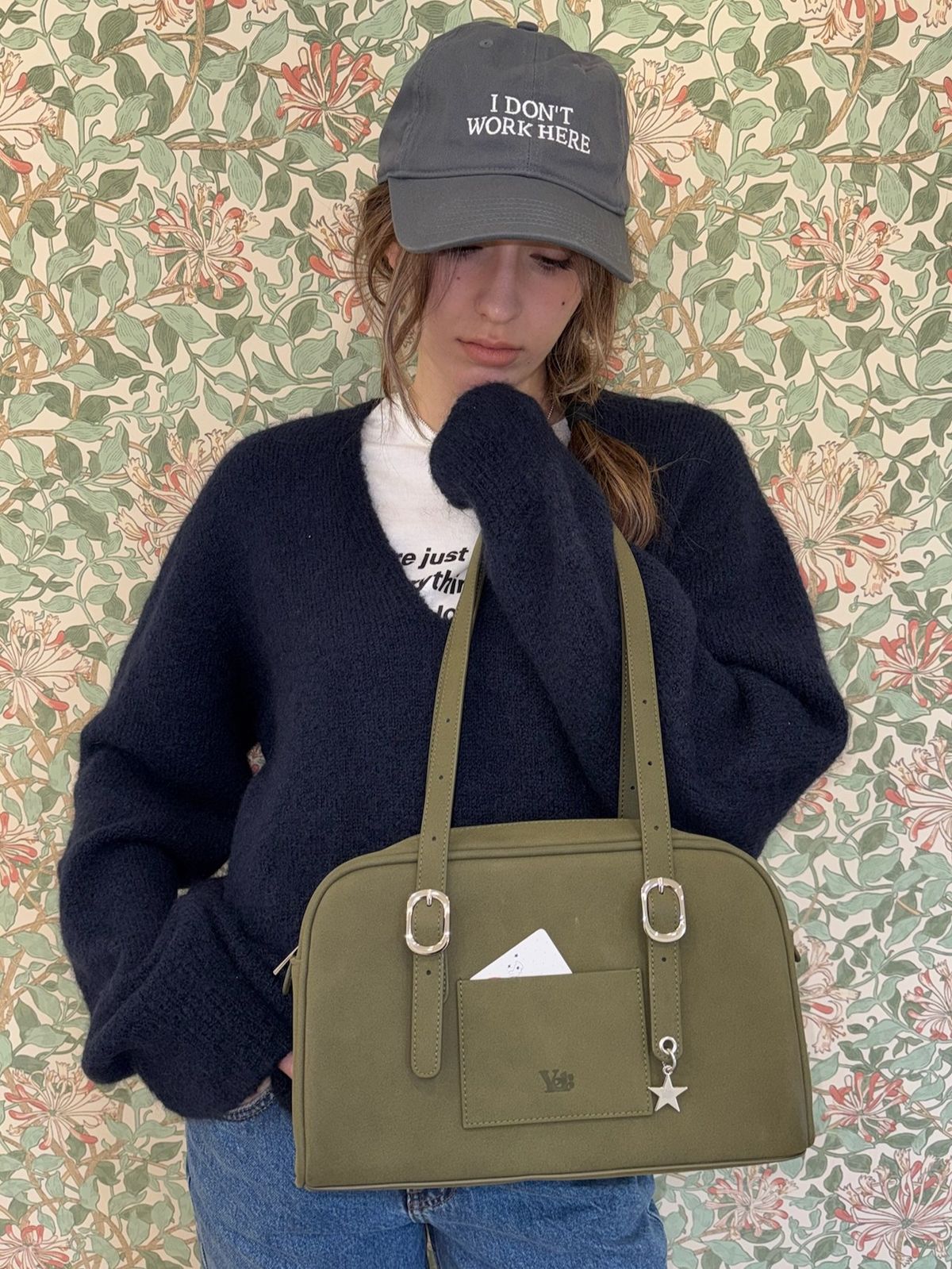 아이세이예르(ISAYYERR) Yerr Square Bag (matcha)