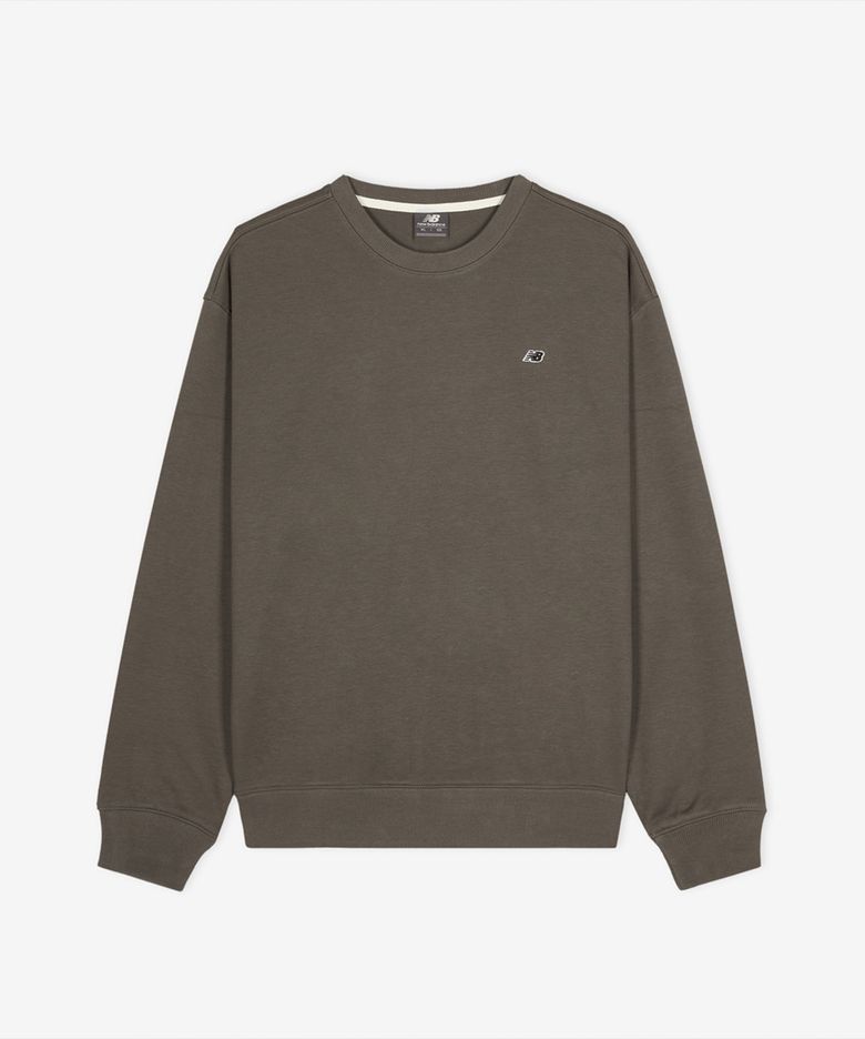 NBNCG11203 / UNI 에센셜 스몰로고 맨투맨 (GRAY KHAKI)