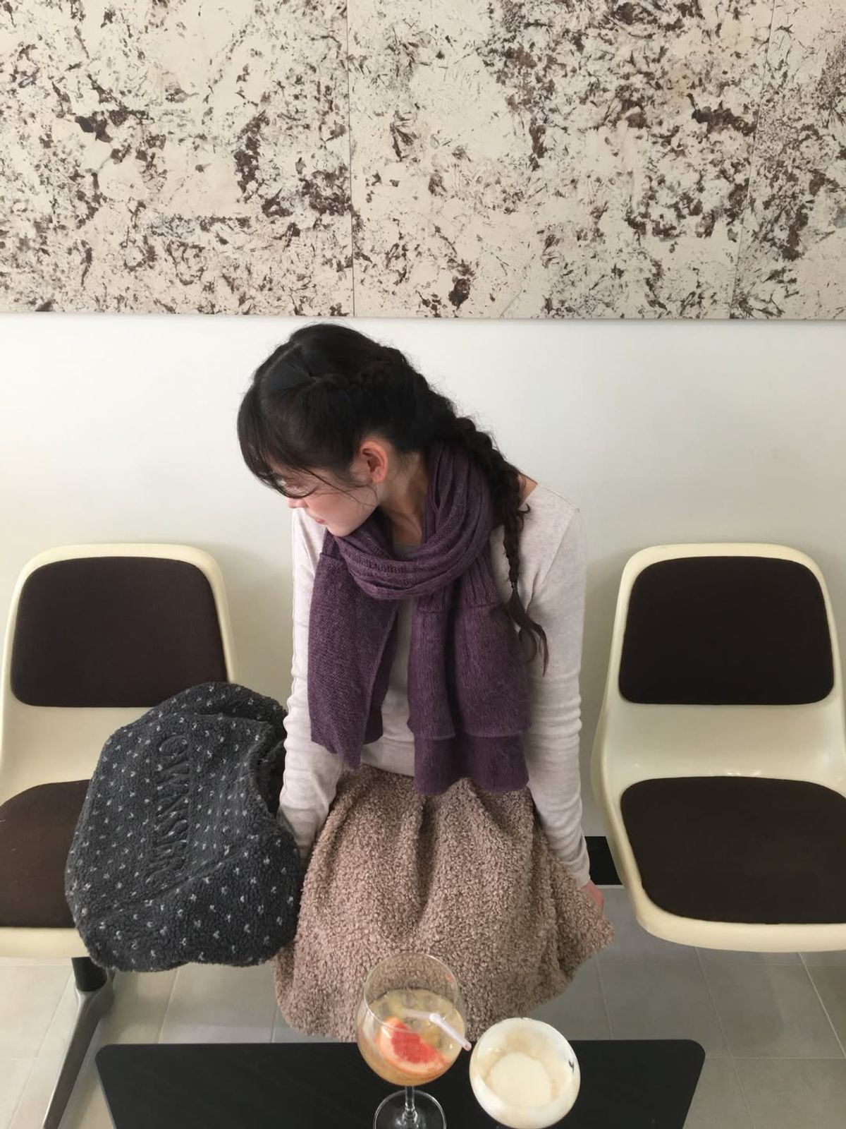 오운서(OWNSER) 테디 소프트 도트 숄더 백 (Gray)