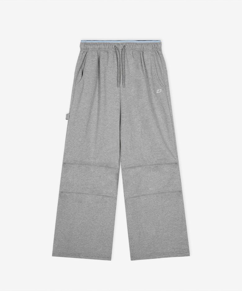 NBMLG1W242 / WOMEN 에센셜 맥시 와이드 팬츠 (DARK GRAY)