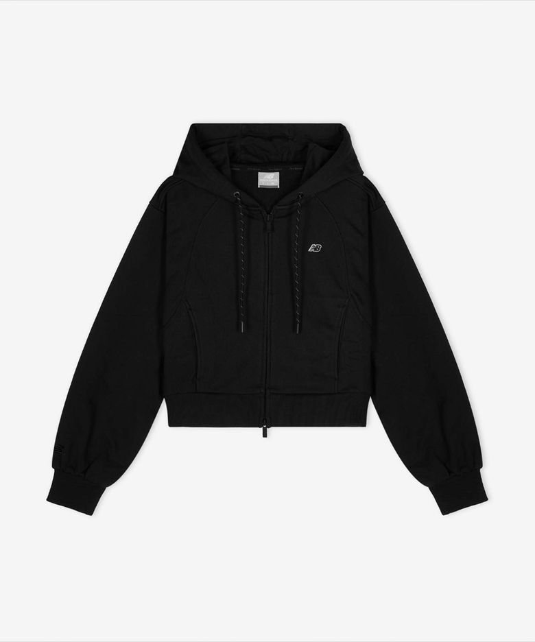 NBMDG1W212 / WOMEN 에센셜 후드집업 (BLACK)
