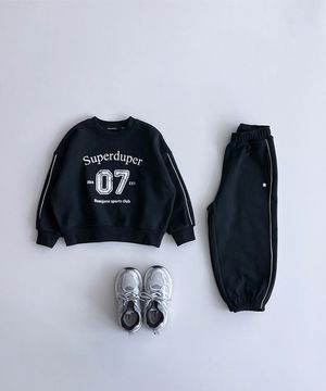 슈퍼 맨투맨+블로킹 조거팬츠 SET