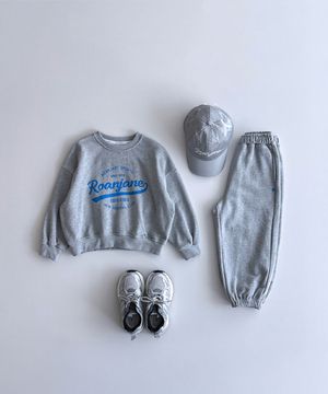 블랙맘마 맨투맨+투업 조거팬츠 SET