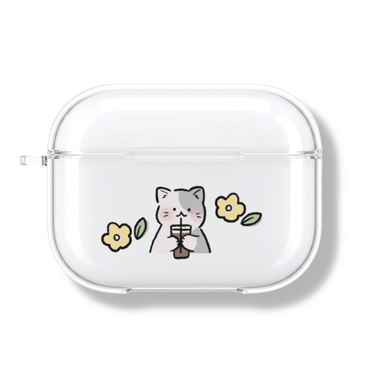 아칸(AKAN) 아칸 율율 봄냥이 에어팟프로 투명케이스