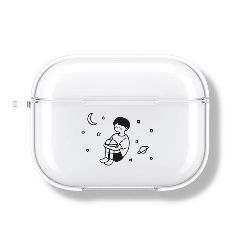 아칸 고민 에어팟프로 투명케이스