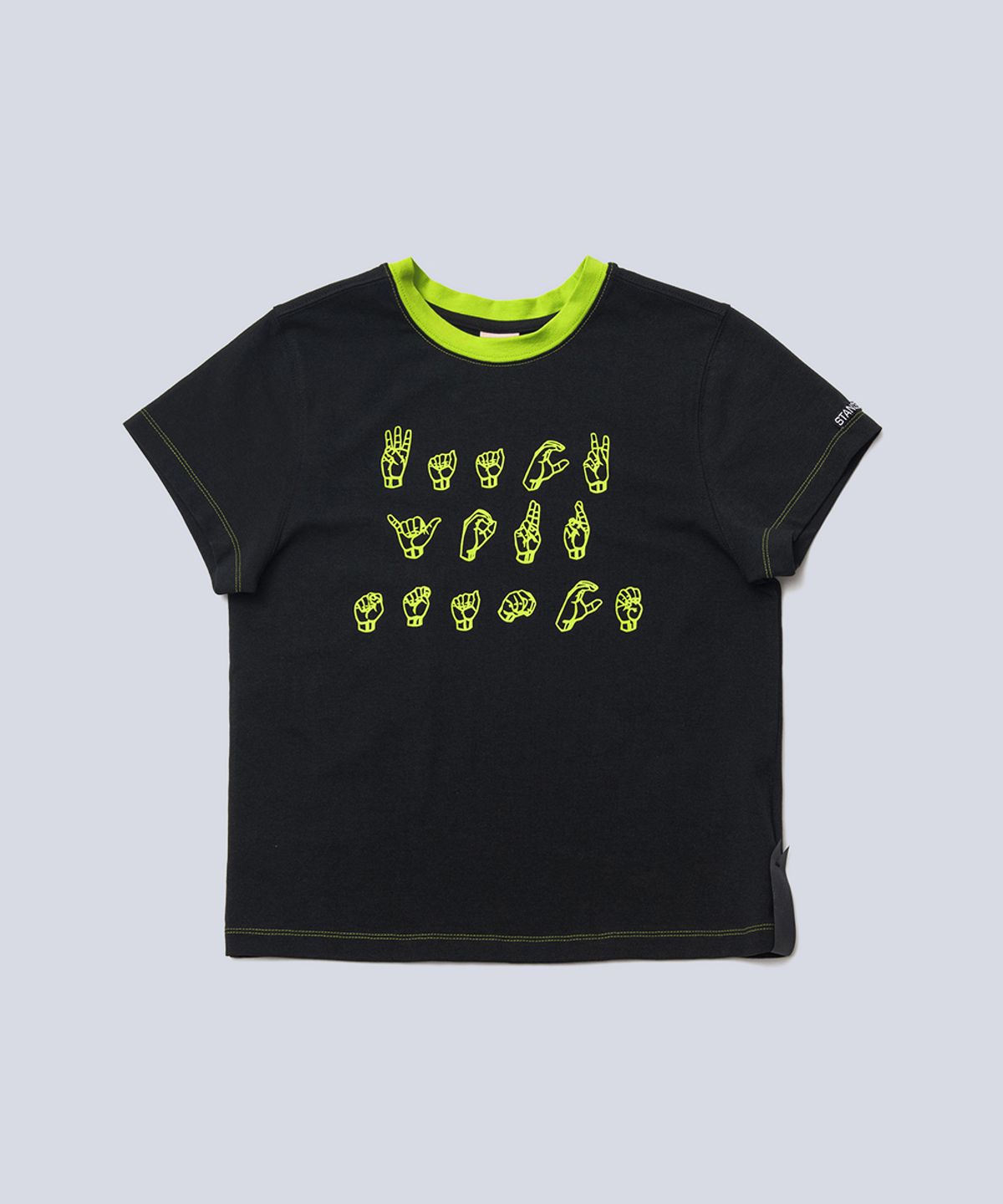 스텐스 서울(STANCE SEOUL) WAACKXXXY SIGN LANGUAGE TOP (BLACK)